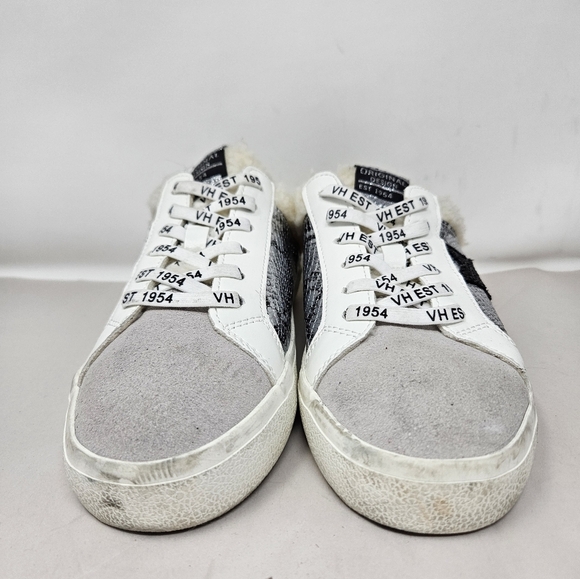 Vintage Havana Slip On on Sneakers Sz 8.5 Heavenly Snake Print Faux Sherpa - Picture 2 of 13